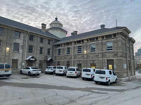 Southeast elevator of the Vaughan Street Gaol