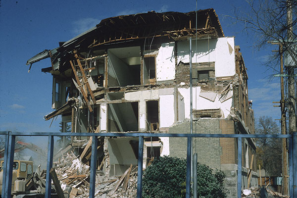 Demolition of Waldron Court