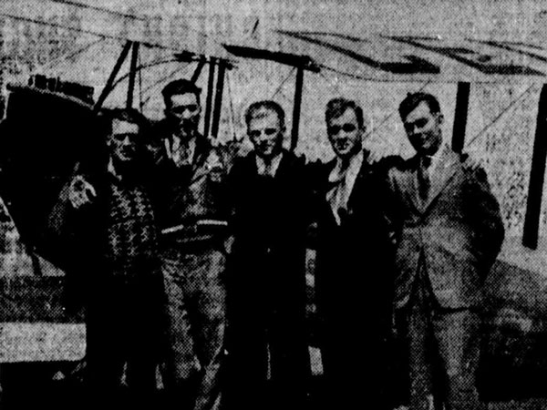Wilfred Warner (second from left) with his 1935 graduation class