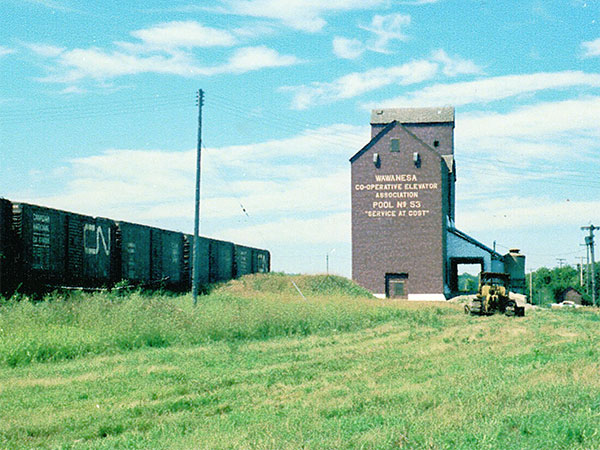 Former Manitoba Pool grain elevator at Wawanesa