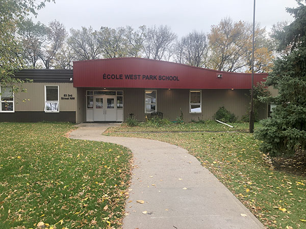 Entrance to West Park School