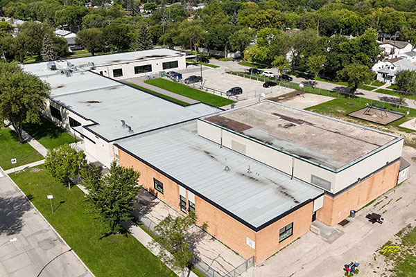 Aerial view of Westview School