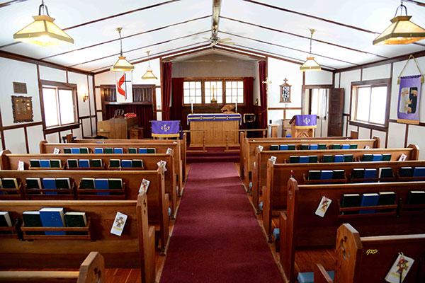 Interior of All Saints Anglican Church at Whytewold