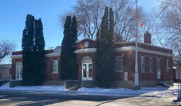Former Dominion Post Office Building at Winkler