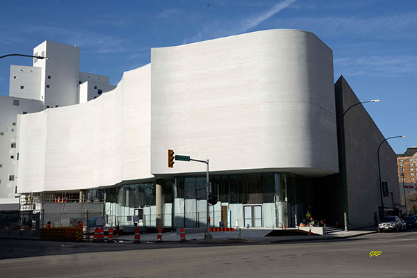 Inuit Art Centre under construction at the Winnipeg Art Gallery