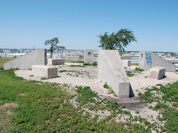 Monument at the former Winnipeg Central Dump