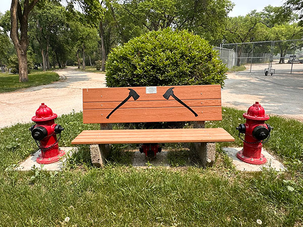 Winnipeg Fire Fighters memorial monument