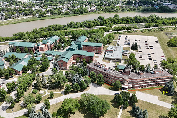 Aerial view of the Riverview Health Centre
