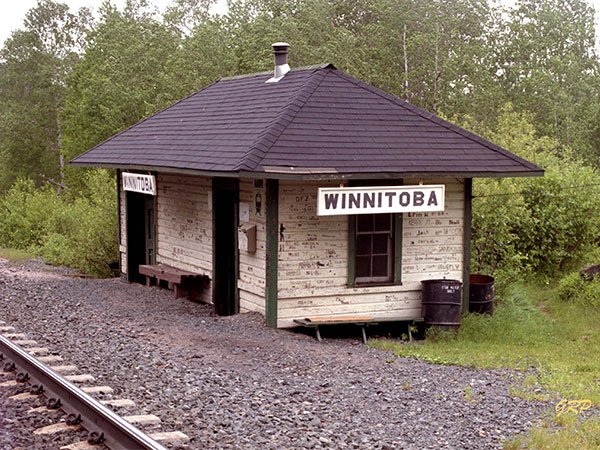 Canadian National Railway Station at Winnitoba