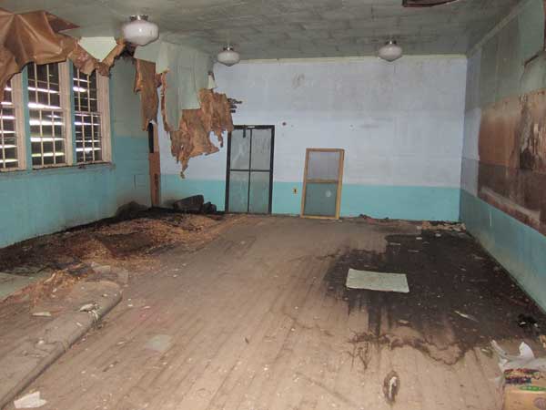 Interior of the former Winona School building
