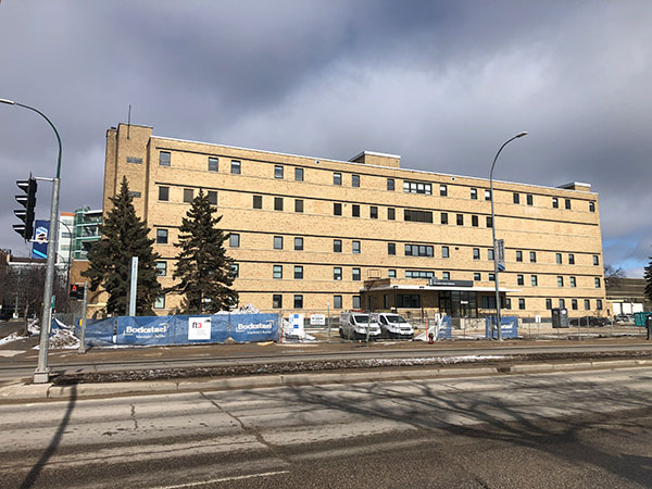 The former Women’s Hospital under renovation