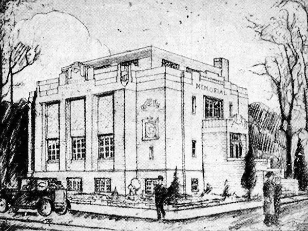 Architectural drawing of the Women’s Tribute Memorial Lodge