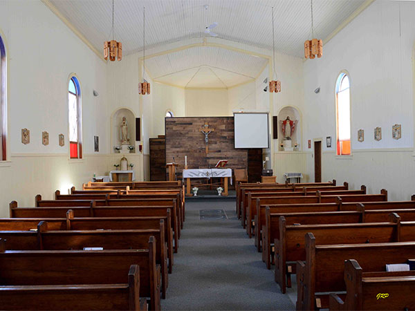 Interior of St. Alexander Roman Catholic Church at Woodridge
