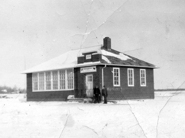 The first Woodrow School and teacherage