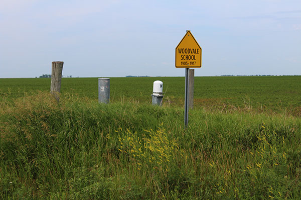 Woodvale School commemorative sign