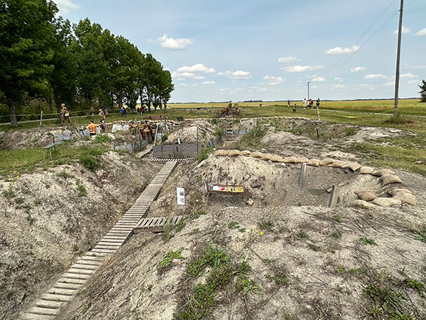 Trenches at the World War One Museum