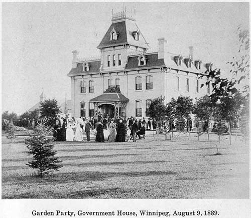 Garden Party, Government House, Winnipeg, 9 August 1889