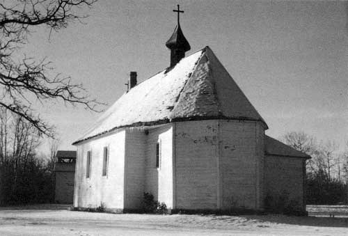 The Church of the Nativity of the Blessed Virgin Mary (rear view and bell tower).