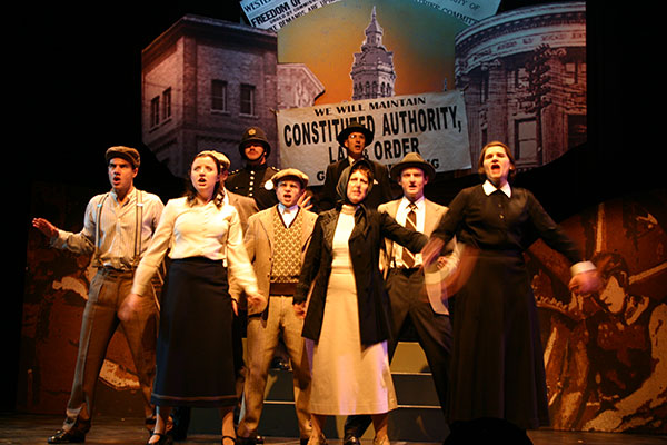 The cast of the 2006 Saskatoon Persephone Theatre production of Strike! The cast of the 2006 Saskatoon Persephone Theatre production of Strike!