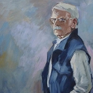This is a collection of paintings and political cartoons by artist Jan Kamienski.