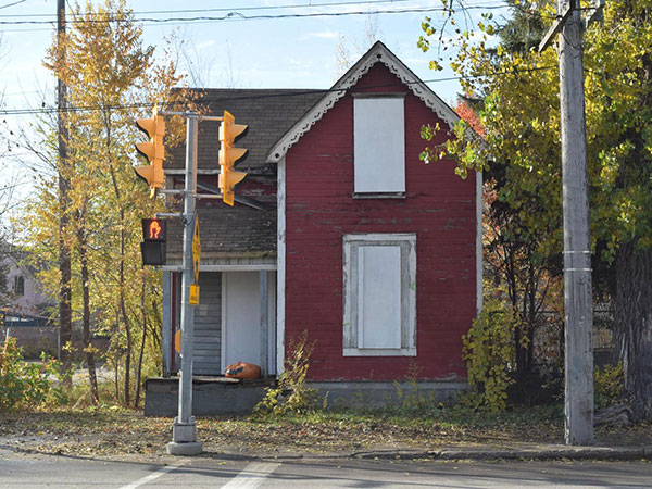 Ackland House after a fire