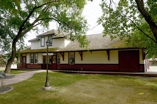 Former Canadian Pacific Railway station at Arborg