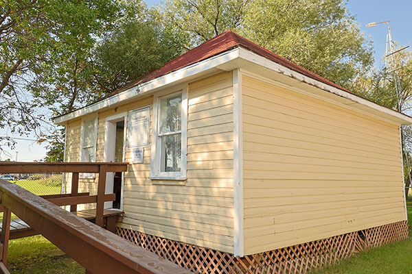 The former Sebright School teacherage at the Broken-Beau Museum