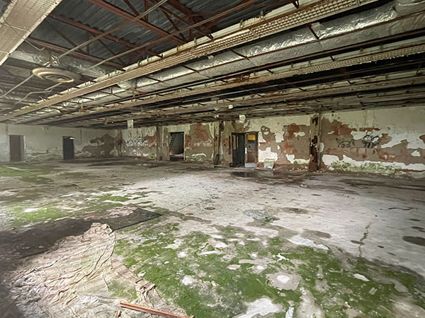 Interior of the administrative offices of the former Campbell Soup plant at Portage la Prairie