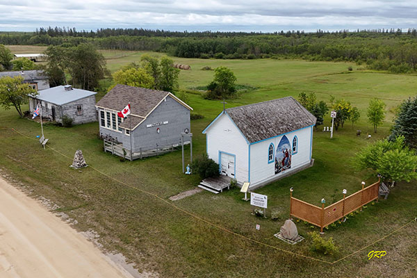 Aerial view of the museum