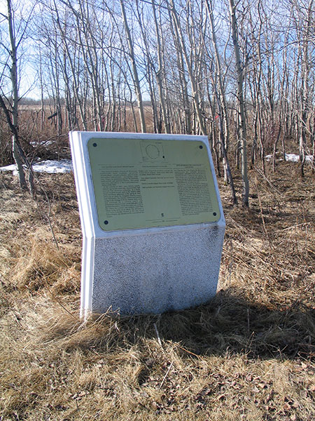 Flee Island Entrenchments commemorative plaque