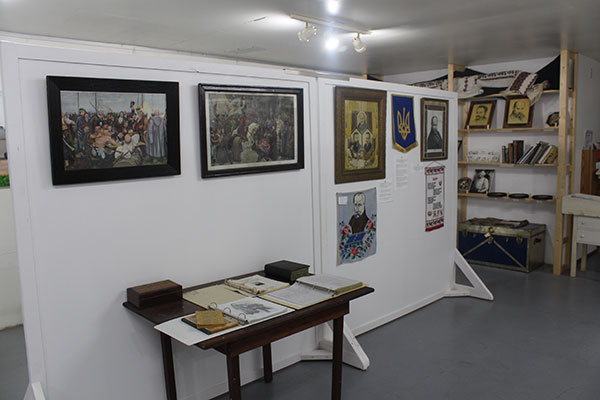 Exhibit in the Gardenton Ukrainian Museum