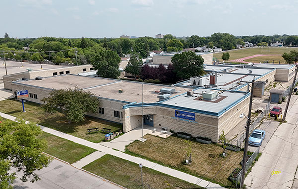 Aerial view of Lansdowne School