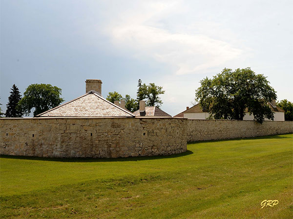 The stone walls of Lower Fort Garry
