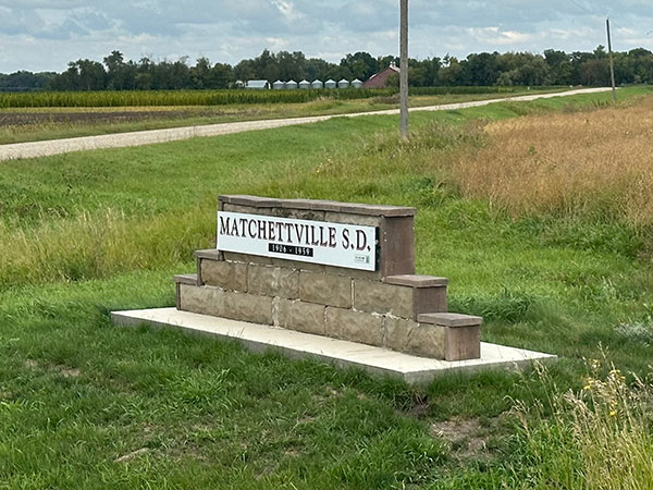 Matchettville School commemorative monument