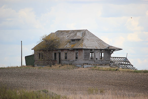 Former Canadian Pacific Railway station at McAuley
