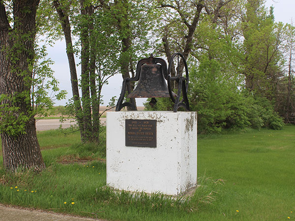 Medora United Church commemorative monument