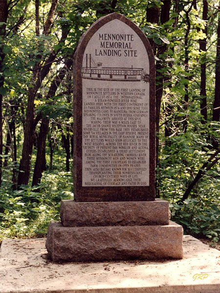 Mennonite Memorial Landing Site commemorative monument