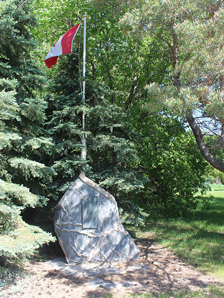 Oswald School commemorative monument