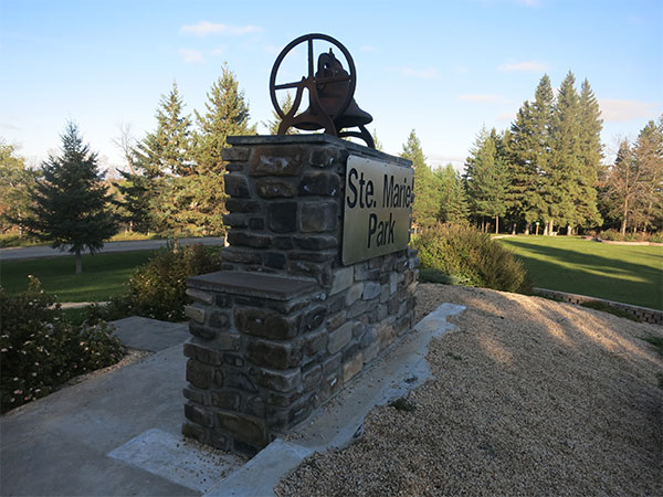 Ste. Marie Park monument